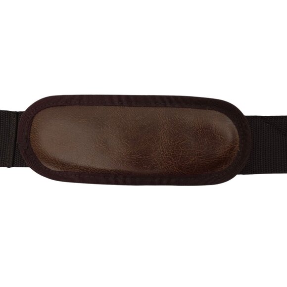 Guitar Strap Adjustable 38" - 60" Brown Faux Leather Stitched Shoulder Pad NWOT - Picture 6 of 11